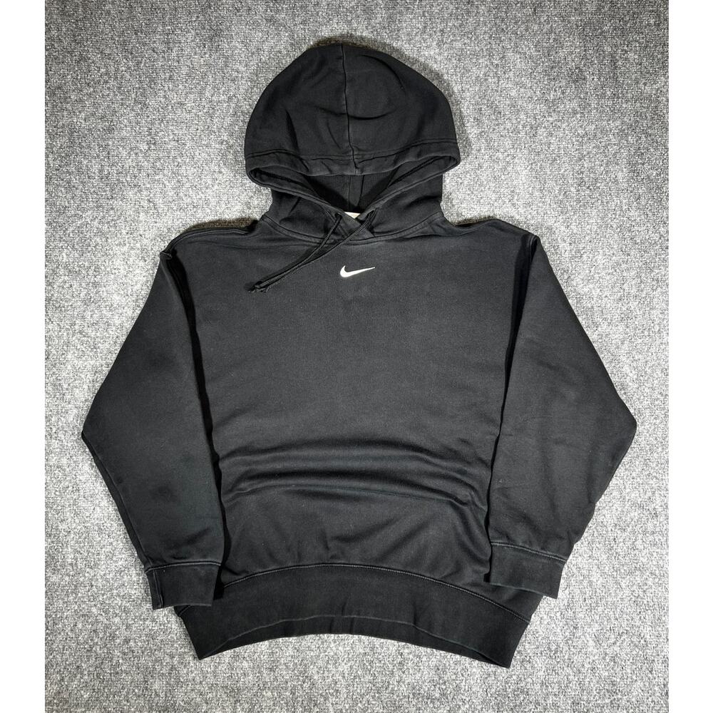 Nike Hoodie Black Small Boxy Fit Pullover Sweatshirt